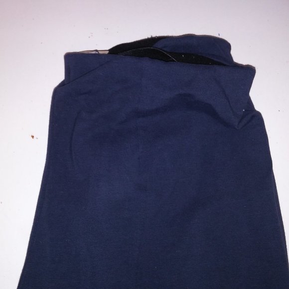 L.L. Bean Pants Stretch Size 10 Regular Solid Navy Blue Cotton Spandex Waist Uns - Picture 4 of 8
